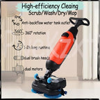 17" Commercial Floor Scrubber, 17" Floor Machine Efficient Cleaning,Carpet Extractor Power Scrub Brush,Walk-Behind Commercial Cleaning Machine, for Home, Office & Bathroom Gray - Image 5