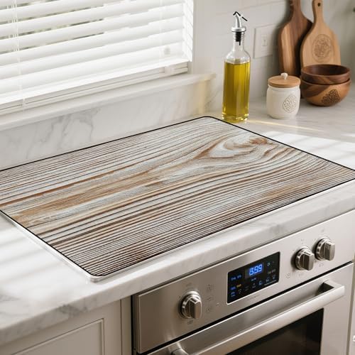 Heat-resistant Stove Top Cover - 28.5" X 20.5" Cooktop Protector Covers, Scratch-resistant Washable Pad Kitchen Countertop Mat (Table, 28.5" x 20.5") by BSFHH
