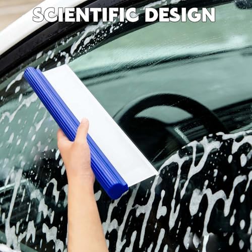 1PCS Car Squeegee, Squeegees for Car, 12 Inch Flexible Silicone Squeegee T-Bar Water Blade, Car Accessories Quick Drying Flexible Squeegee Wiper for Automotive Or Bathroom Drying (1PCS) - Image 5