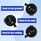 FIXFANS Pressure Washer Hose Reel 50FT X 3/8", Retractable - Image 6