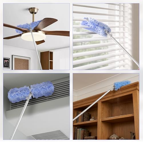 Duster Extended Handle & Long Duster, Compatible with Swiffer, 65.7" - Image 6