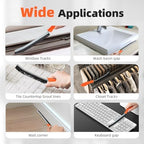 FOOGWEE Hard Bristle Crevice Cleaning Brush - Cleaning Supplies - Grout Cleaning Brushes for Household Use - Crevice Cleaning Tool for Bathroom, Home and Kitchen (3, Orange) - Image 6