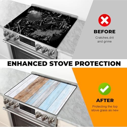 Heat-resistant Stove Top Cover - 28.5" X 20.5" Cooktop Protector Covers, Scratch-resistant Washable Pad Kitchen Countertop Mat (Colorl, 28.5" x 20.5") - Image 5