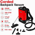 Corded Commercial Backpack Vacuum Cleaner, 106 CFM, 1.6-Gal, 50-ft Cord - Image 7