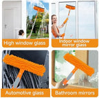 2 in 1 Window Squeegee Cleaner Kit Extension Pole, 67 in, Orange - Image 4