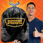 Hefty Strong 30 Gallon Trash Bags, Large Trash Bags 30 Gallon Size, Durable Drawstring Enclosure, Resists Punctures, Leaks, and Tears, Black, Unscented, 56 Bags - Image 3