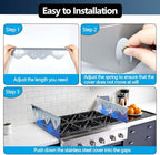 2 Pack 14.9"-29.5" Adjustable Stainless Steel Stove Gap Covers - Image 3