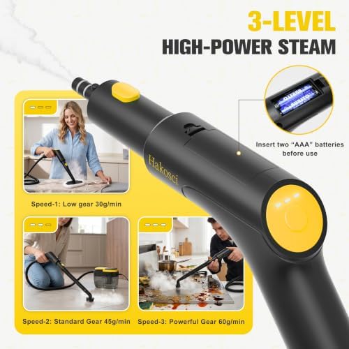 Portable Steam Cleaner,1500W, 10s Heat-Up,3 Level Adjustable Steam - Image 5