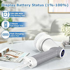 DAESUNG Electric Spin Scrubber, Power Bathroom Scrubber Cleaning Brush - Image 6