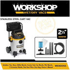 WORKSHOP Wet/Dry Vacs WS1600SS 16-Gallon 6.5 Peak HP Wet Dry Vacuum Cleaner - Image 2