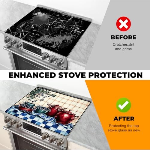 Stove Top Cover for Glass Electric Stove (Bilberry, 30" x 21") - Image 5