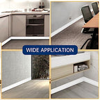 Vinyl Baseboard Molding Trim 4 Inch Peel and Stick Cove Base - Image 5