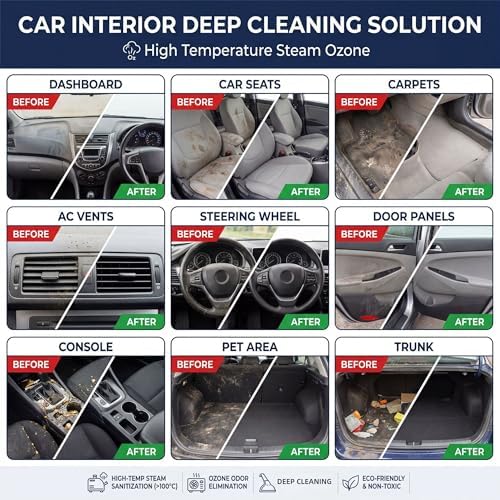 Commercial Steam Cleaner Heavy Duty, High Pressure Industrial Steam Steamer with 3.5L Large Tank, for Restaurant Kitchen, Auto Detailing, Home Carpet & Multi-Surface Deep Cleaning - Image 5