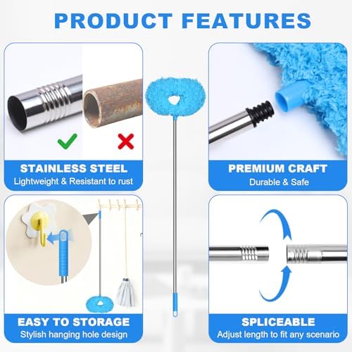 Storystore Ceiling Fan Cleaner Duster, Adjustable Microfiber Duster - Image 6