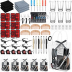 66 Pcs Baby Shower Prizes for Men with Tool Pen Bottle Opener Wine Glass Screwdriver Sunglasses Cleaning Cloths Combs Party Favors for Winners Baby Shower Game Winners Bachelor Party Favors by Unknown