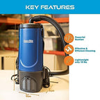 Powr-Flite Pro-Lite Backpack Vacuum Cleaner, 4-Quart Canister, BP4S - Image 3