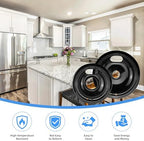Black Stove Drip Pans for Whirlpool Amana Set of 4-3 6 in 1 8 inch - Image 5
