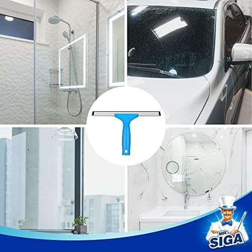 MR.SIGA Professional Window Cleaning Combo - Squeegee & Microfiber Window Scrubber, 10" (Pack of 2) - Image 6