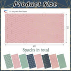 8pcs Classroom Fluorescent Magnetic Light Covers,2x4 FT Geometric - Image 2