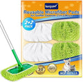KEEPOW Reusable Microfiber Mop Pads Compatible with Sweeper Mop, 4 Pack by KEEPOW