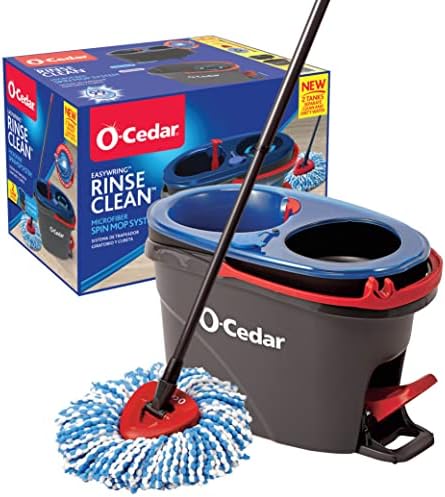 O-Cedar RinseClean Spin Mop & Bucket System | Clean with Clean Water | Removes 99% of Bacteria by Unknown
