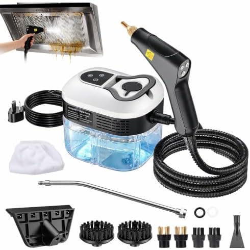 Steam Cleaner, High Pressure Steamer with 6 Level Adjustable Handle, Newly Upgraded 2500W 15s Heat Up, Multi Tools for Kitchen Grease, Grout, Dirt, Tile, Car Detailing by BEAUTLOHAS.