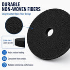 13 Inch Black Stripping Floor Pads, Extra Thick 2.3 cm, 5 Pack - Image 3