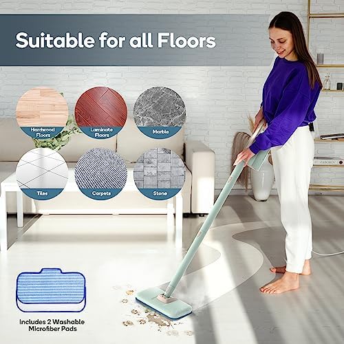 Newbealer Steam Mop & Detachable Handheld Cleaner, 1200W Floor Steamer - Image 6