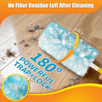 40 Count Duster Refills with 1 Short Handle & 3 ft Extendable Handle, Compatible with Swiffer Duster, 180° Disposable Microfiber Cleaning Dusters, Unscented - Image 3