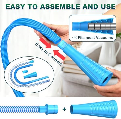 Sealegend 2 Pieces Dryer Vent Cleaner Kit Dryer Lint Vacuum Attachment Hose - Image 5