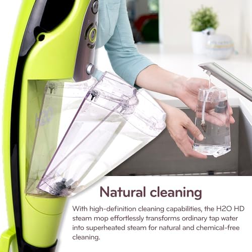 H2O HD Steam Mop & Handheld Steam Cleaner | 3-in-1 Floor Steamer | 1500W Power & 450ml Removable Tank | Foldable Storage | Hardwood, Tile & Laminate Cleaner - Image 6