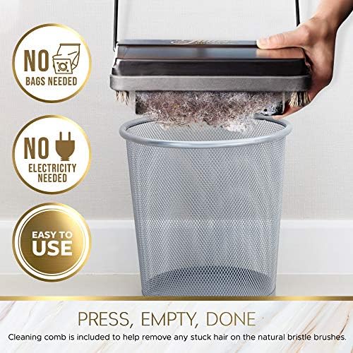 Fuller Brush Electrostatic Carpet & Floor Sweeper with Additional Rubber Rotor - 9" Cleaning Path - Lightweight - Ideal for Crumby & Wet Messes - Works On Carpets & Hard Floor Surfaces (Gray) - Image 6