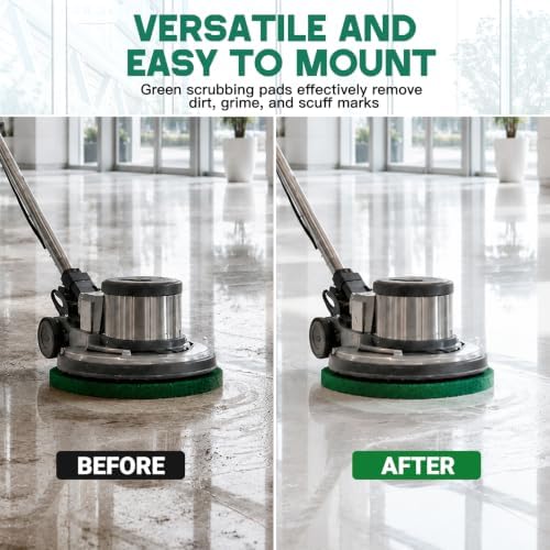 12" Cleaning Orbiter Pads Commercial Floor Buffer Pads Hardwood Floor Maintenance Scrubber Polisher Cleaning and Stripping for Orbiter Machine (3pcs) - Image 6
