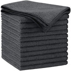 AIDEA Microfiber Cleaning Cloth Grey 12PK, Microfiber Towels,11.5×11.5" by AIDEAHOME