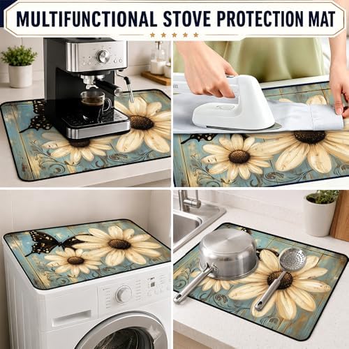Stove Top Cover,28.5"L x 20.20"W,Heat Resistant Cooktop Protector Mat - Image 6