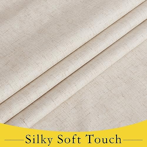 NICETOWN 100% Blackout Door Curtains for Window, Linen Window Covering - Image 4