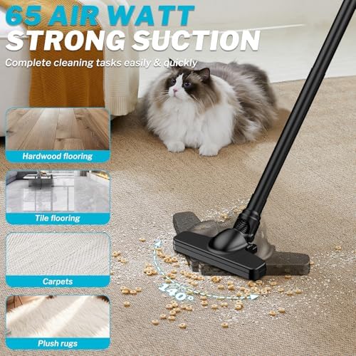 Cordless Vacuum Cleaner for Makita 18V Battery, 6 in 1 Handheld Electric Vacuum Cleaner with HEPA Filter and LED Light, 46 CFM Portable Hand Vacuum for Floor, Carpet, Car (Battery Not Included) - Image 4