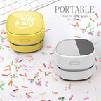 ODISTAR Mini Desktop Vacuum Cleaner for Table Dust (White AA Battery) - Image 3
