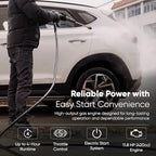 Dapper Supply 4350 PSI Cold Water Gas Pressure Washer, 5.0 GPM, 50 ft Hose, Electric Start, Water-Cooled Triplex Pump, 49-State Compliant - Image 3