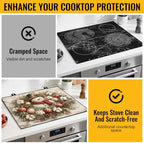 NYZE Christmas Snowman Stove Top Cover for Electric Glass Cooktop 28x20 in - Image 5