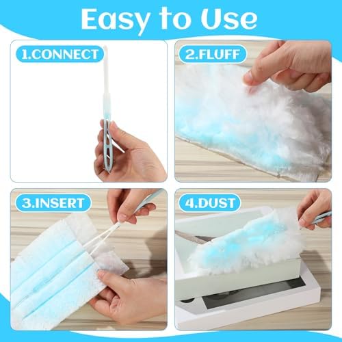 Mimorou 100 Pcs Disposable Dusters Refills Bulk for Cleaning (Fresh Colors) - Image 5