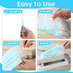 Mimorou 200 Pcs Disposable Dusters Refills Bulk for Cleaning(Bright Colors) - Image 6