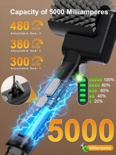 Electric Grill Brush, Cordless Automatic BBQ Grill Cleaner - Image 5