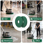 12" Cleaning Orbiter Pads Commercial Floor Buffer Pads Hardwood Floor Maintenance Scrubber Polisher Cleaning and Stripping for Orbiter Machine (3pcs) - Image 7