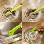 Living&Giving Grout Brush, (3 in 1) Grout Cleaner Brush, Tile Joint Scrub Brush with Handle, Stiff Cleaning Brush for All of The Household Such as Shower,Bathroom, Kitch, Seams, Floor Lines - Image 5