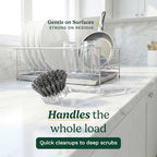 Cuisinart Dish Brush with Handle, 2 Pack, Firm Bristles - Image 4