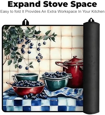Stove Top Cover for Glass Electric Stove (Bilberry, 30" x 21") - Image 6