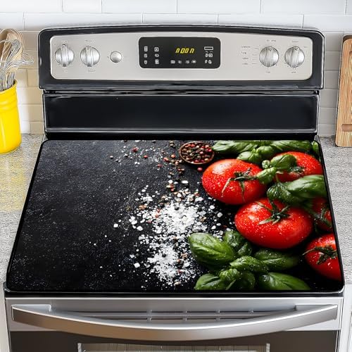 NYZE Stove Top Covers for Electric Stove for Kitchen (Fresh Tomato & Spices) by GIVEYOUTHEBEST