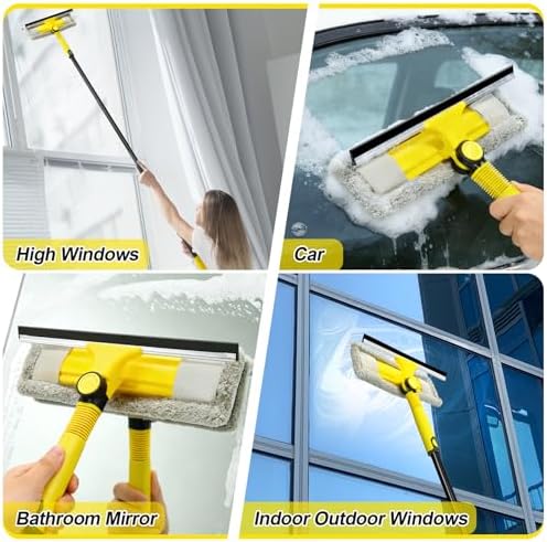 Professional Window Squeegee with 60" Extension Pole for Home - Image 7