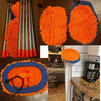 20 Feet High Reach Wall Duster - Chenille Microfiber Cleaning Head Wall Mop with 3-14 ft Spliceable Pole | Wall Cleaner for Roof Car Home Walls and High Ceilings | Washable Cleaning Cloth - Image 7